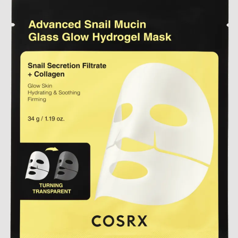 Cosrx Advanced Snail Mucin Glass Glow Hydrogel Mask (3 stk)