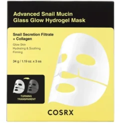 Cosrx Advanced Snail Mucin Glass Glow Hydrogel Mask (3 stk)