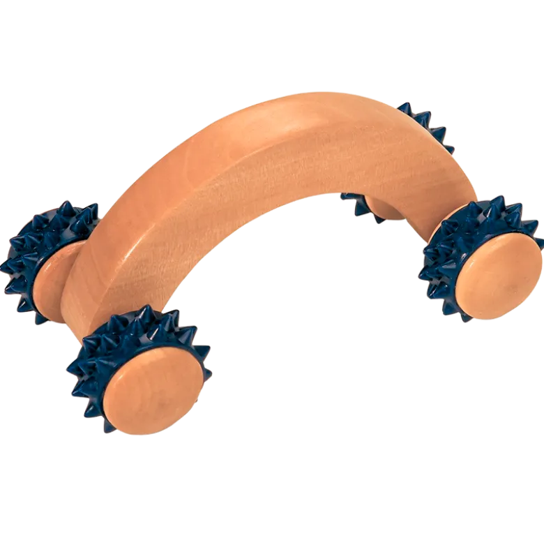 Croll & Denecke Massagerulle Lille Med Blå Knopper (1 stk)