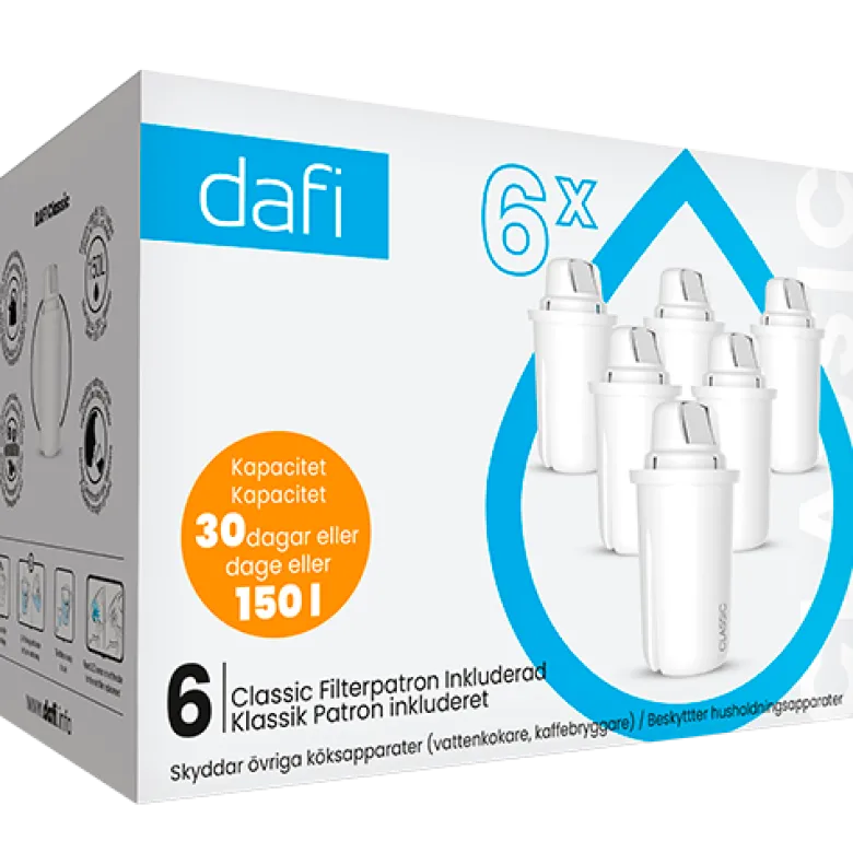 Dafi Filterpatroner 6-pack Dafi 1 Stk