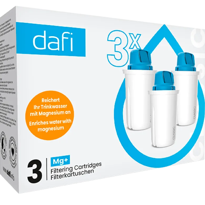 Dafi Filterpatroner 3-Packmagnesium Mineraler (1 sæt)