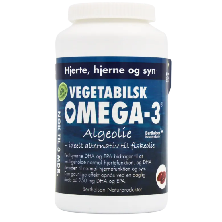 Dansk Farmaceutisk Industri Algebaseret Vegetabilsk Omega-3 (180 kapsler)