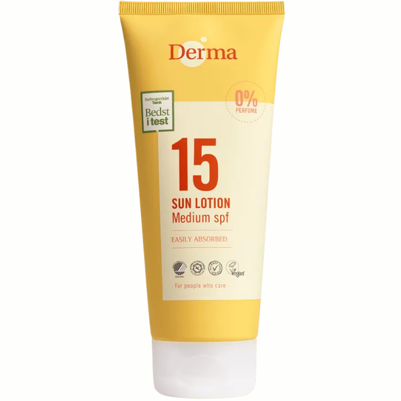 Derma Sun Sollotion Mellem SPF 15 (200 ml)