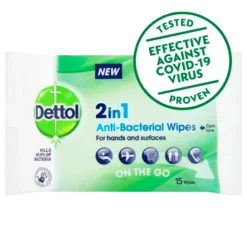Dettol Desinficerende Servietter 2-in-1 (15 stk)