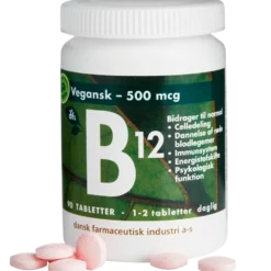DFI B12 Vitamin 500 mcg (90 tabletter)