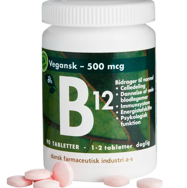 DFI B12 Vitamin 500 mcg (90 tabletter)