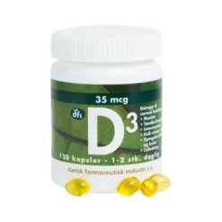 DFI D-vitamin 35 mcg (120 kapsler)