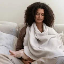 Doomoo Amme/Nussetæppe Med Bidering Quilt Beige (1 stk)