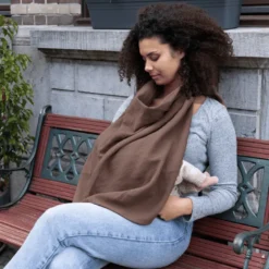 Doomoo Amme/Nussetæppe Med Bidering Quilt Chokolade (1 stk)