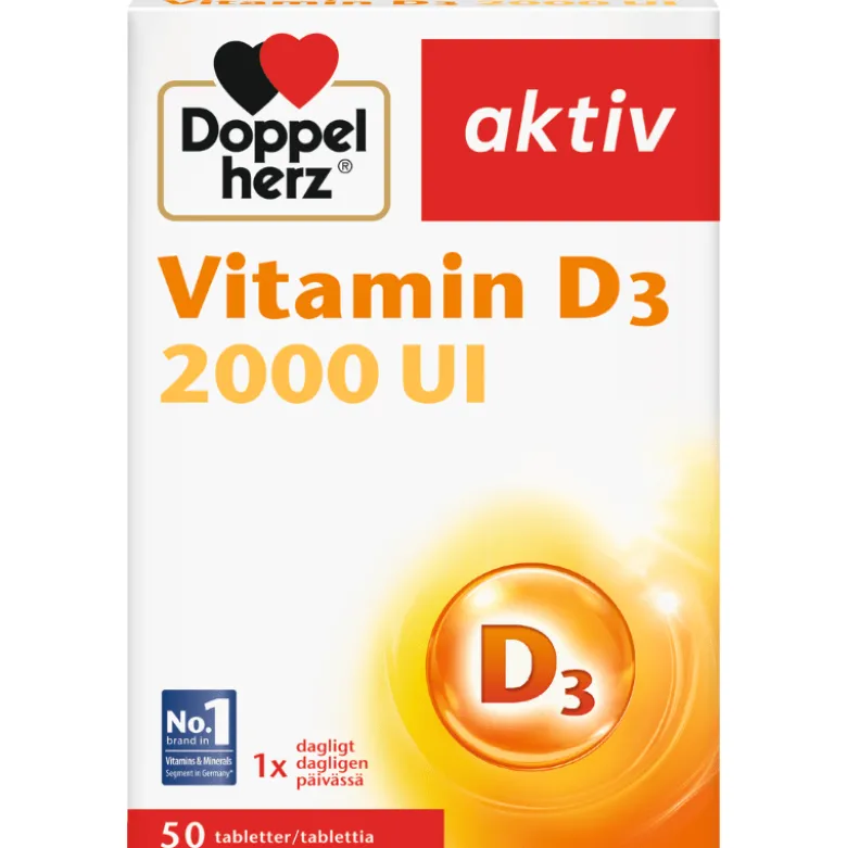Doppelherz Aktiv Vitamin D3 2000 UI (50 tabl)