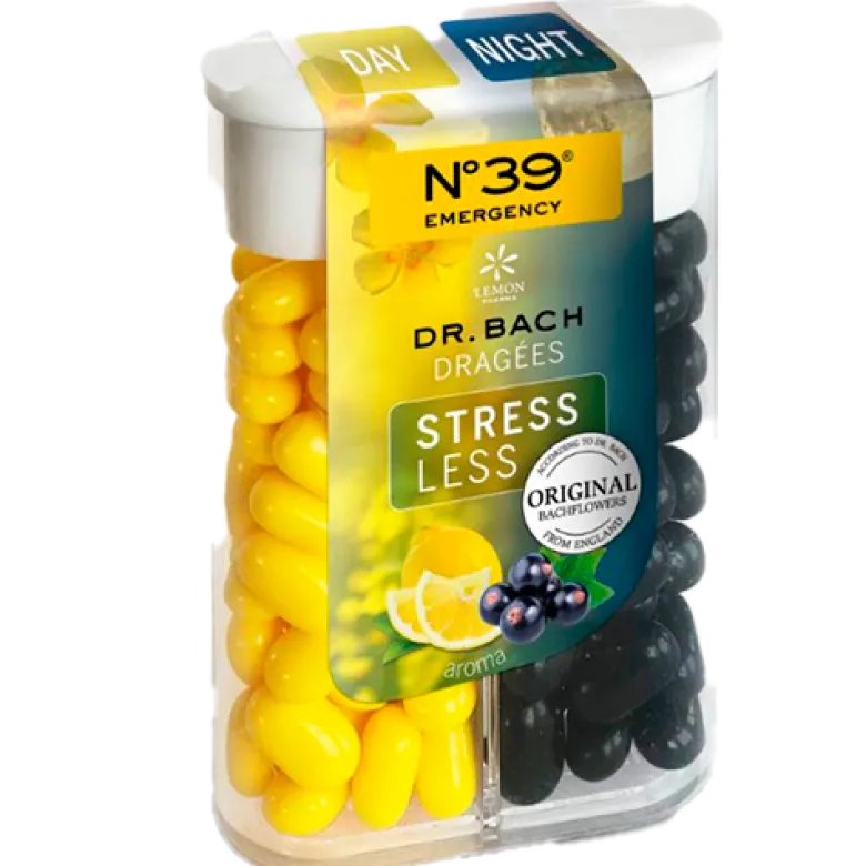 Dr. Bach No. 39 Nødhjælp Stress Less Dragéer (44 g)