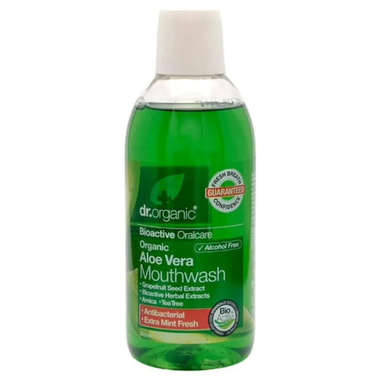 Dr. Organic Aloe Vera Mundskyl (500 ml)