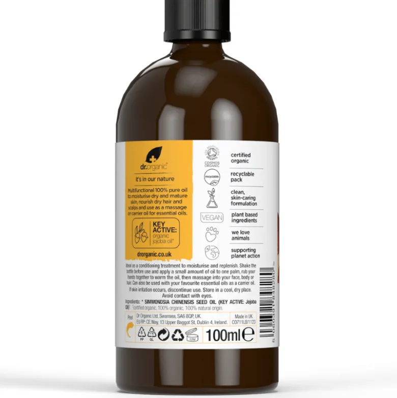Dr. Organic 100 % Pure Jojoba Oil (100 ml)