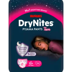 DryNites Pyjama Pants Teen 13+ år Girl (9 stk)