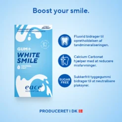 Eace Chewing Gum + White Smile (10 stk)