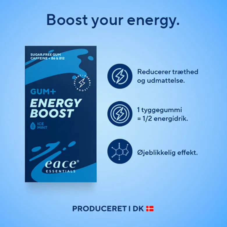 Eace Gum + Energy Boost (10 stk)