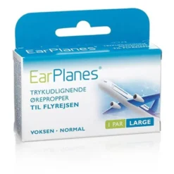 Earplanes - large Trykregulerende ørepropper af blød silikone (1 par)