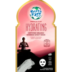 Earth Kiss Miracle Clay Hydrating Bamboo Sheet Mask (1 stk)