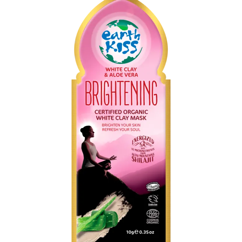 Earth Kiss White Clay & Aloe Vera Brightening Mask (10 gr)