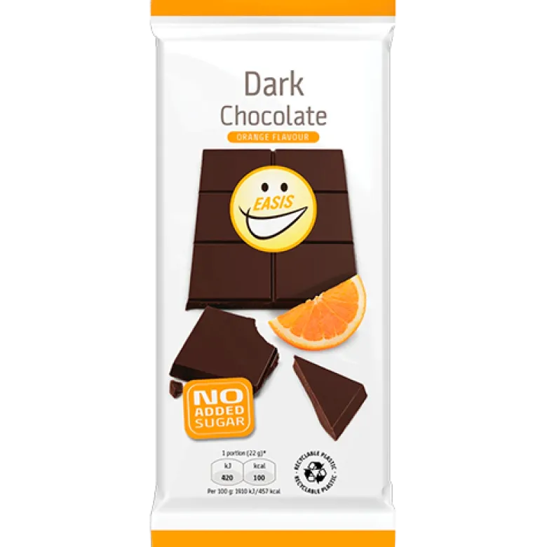 EASIS Dark Chocolate Appelsinsmag (85 g)