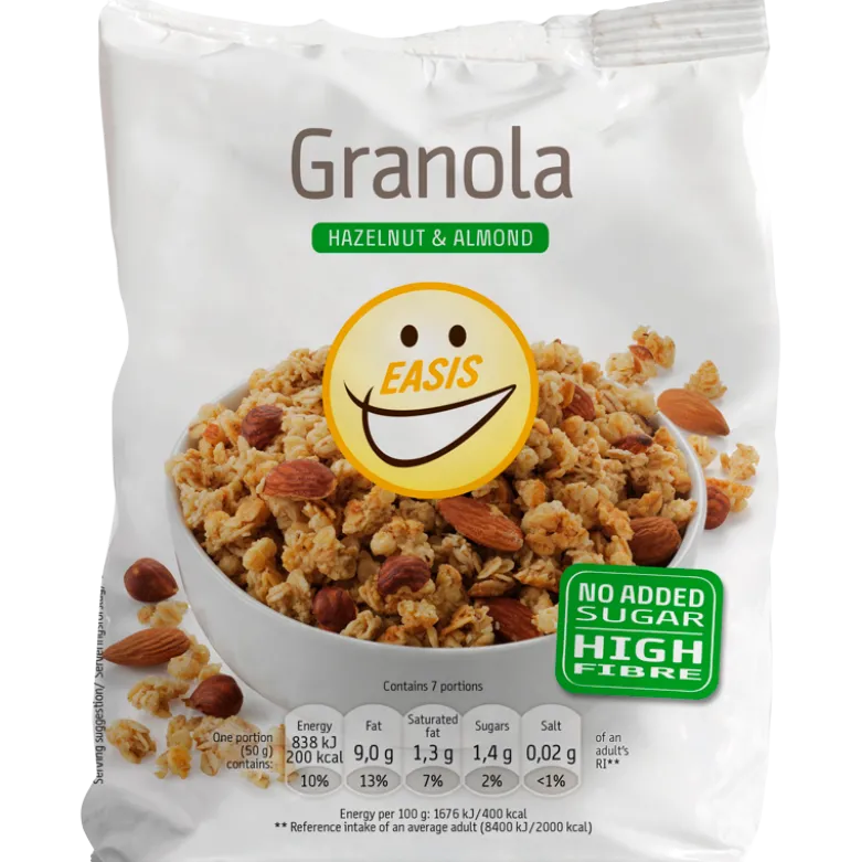 EASIS Granola Med Hasselnødder & Mandler (350 g )