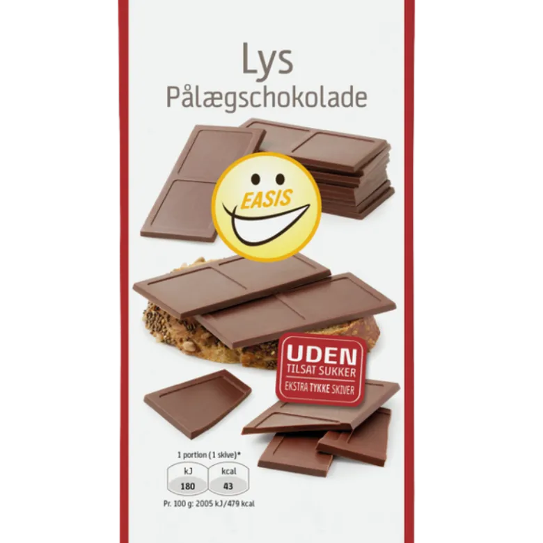 EASIS Lys Pålægschokolade (144 g)