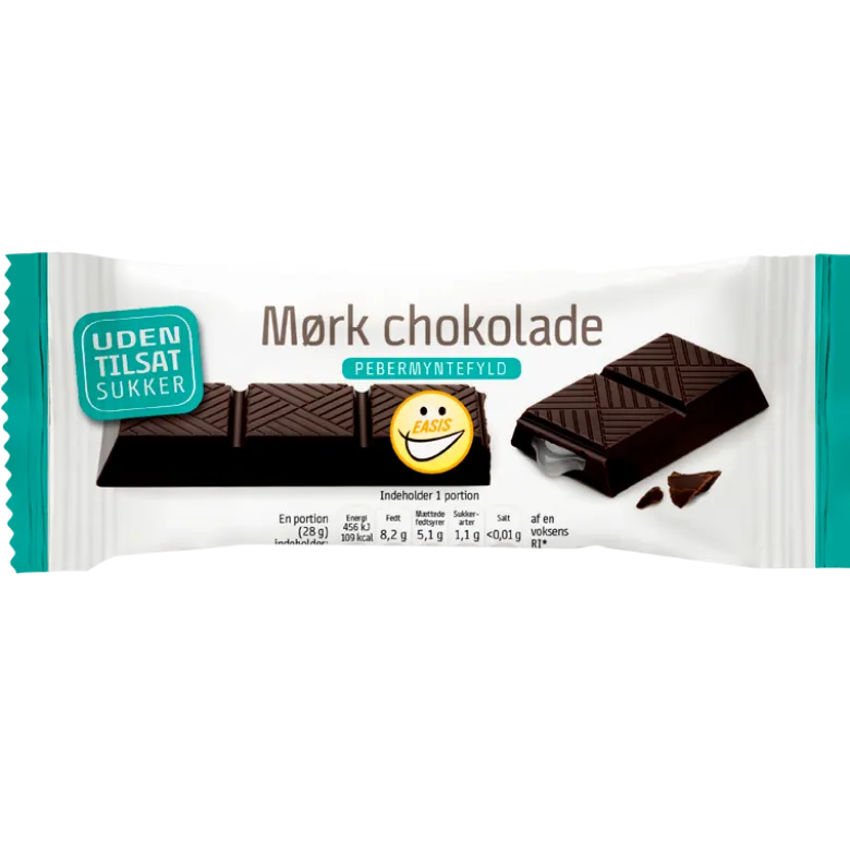 EASIS Mørk Chokoladebar Med Mintfyld (28 g)