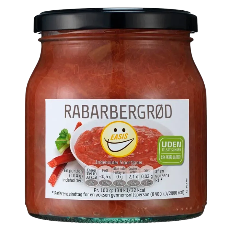 EASIS Rabarbergrød (520 g)