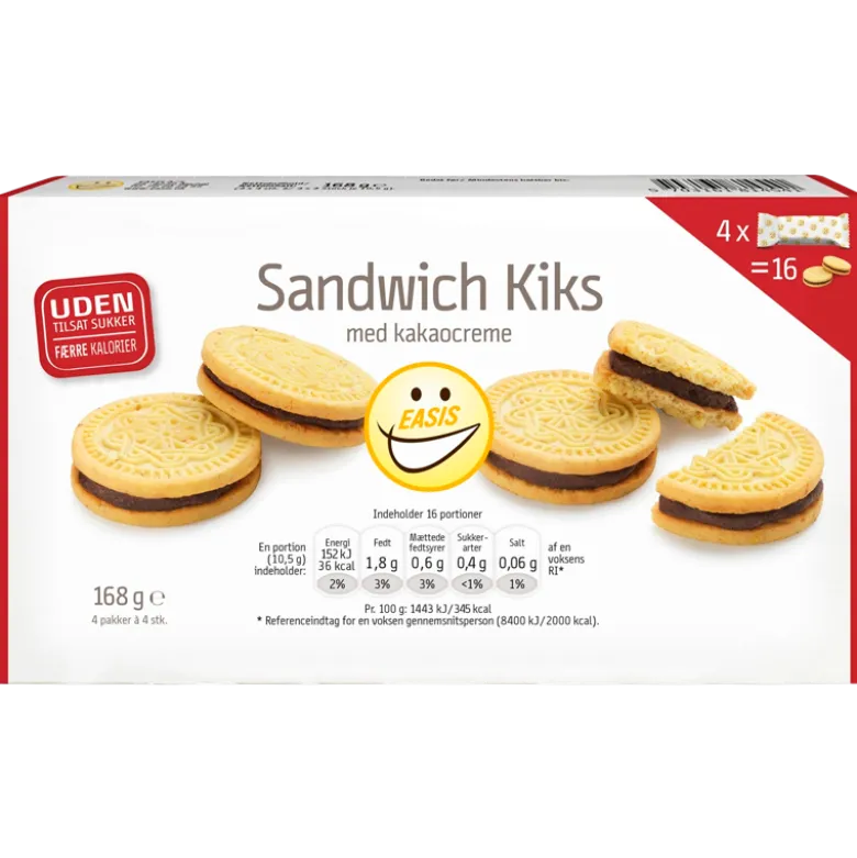 EASIS Sandwich Kiks Med Kakaocreme (168 g)