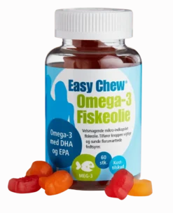 EasyChew Omega-3 Fiskeolie (60 tyggedrops)
