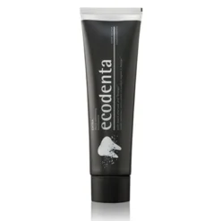 Ecodenta Tandpasta m. sort kul u. flour (100 ml)