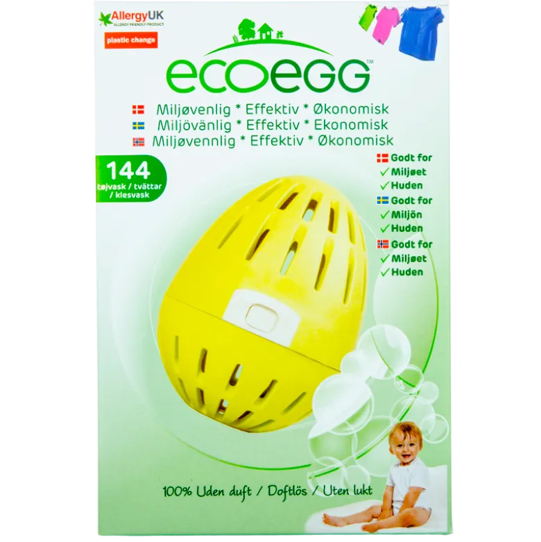Ecoegg Vaskeæg Uden Duft (144 vaske)