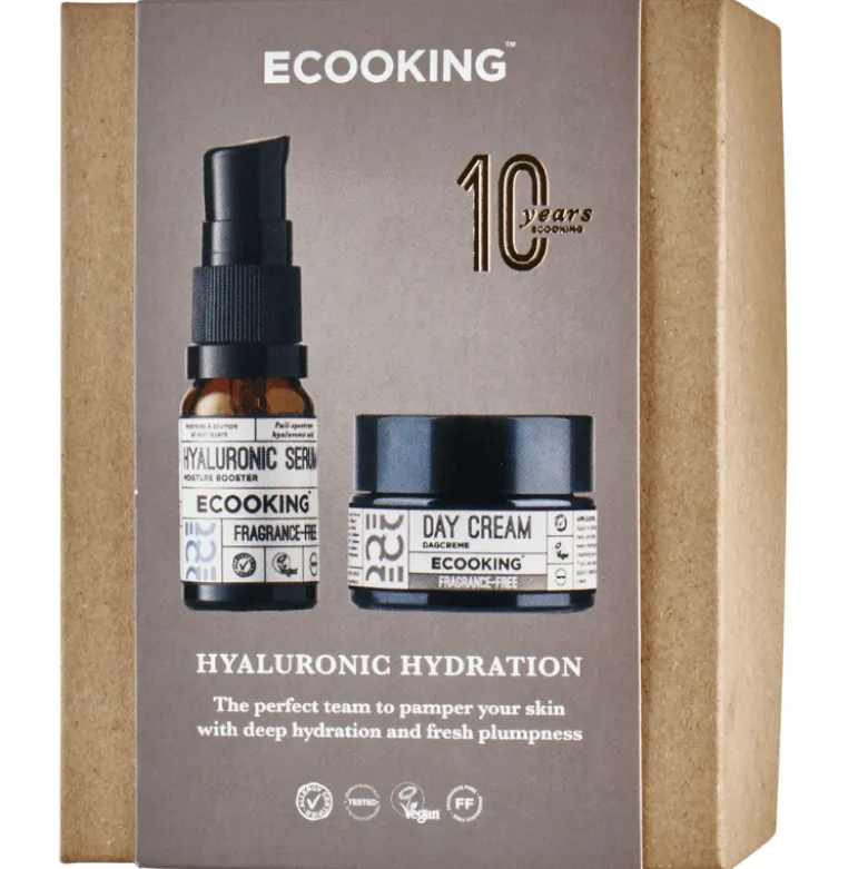 Ecooking Sampak Mini Day cream, Mini Hyaluronic Serum - Jubilæum 2025 (1 sæt)