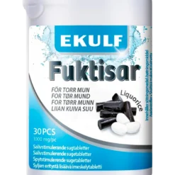 Ekulf Fuktisar Liquorice Sugetabletter (30 stk)