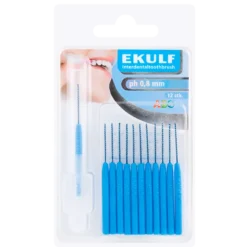 Ekulf PH Mellemrumsbørste 0,8 mm Blå (12 stk)