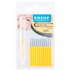 Ekulf PH Mellemrumsbørste 0,6 mm Gul (12 stk)