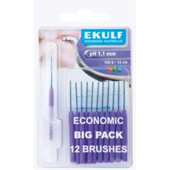 Ekulf PH Mellemrumsbørste 1,1 mm Lilla (12 stk)