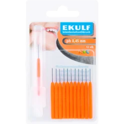 Ekulf PH Mellemrumsbørste 0,45 mm Orange (12 stk)