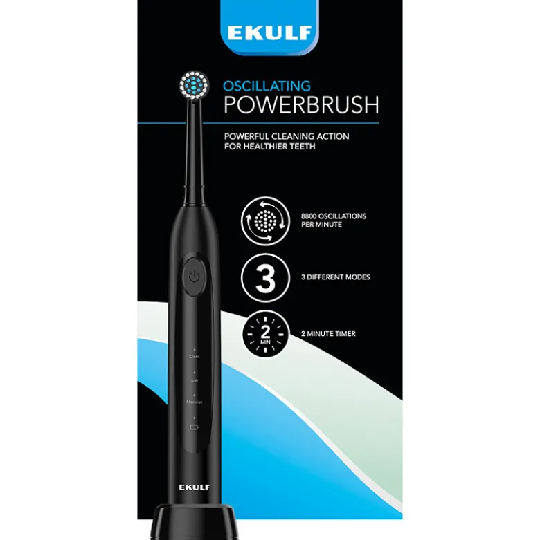 Ekulf PowerBrush black (1 stk)