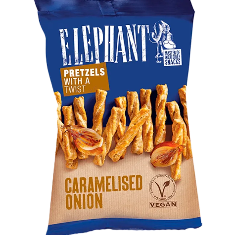 Elephant Pretzels Twisted Caramelized Onion (80 g)