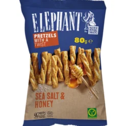 Elephant Pretzels Twisted Sea Salt & Honey (80 g)