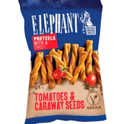 Elephant Pretzels Twisted Tomatoes & Caraway Seeds (80 g)