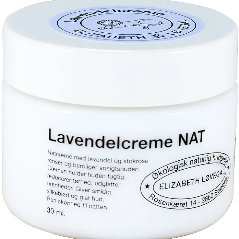 Elizabeth Løvegal Lavendelcreme NAT (30 ml)