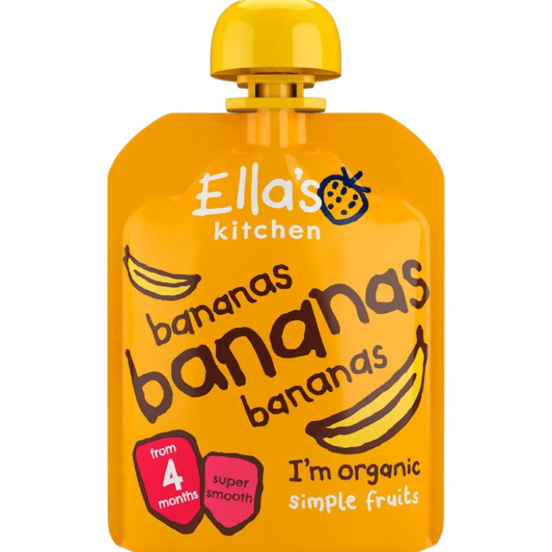 Ellas Kitchen Babymos Banan Ø 4 Mdr (70 gr)