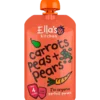 Ellas Kitchen Babymos Gulerod/Ærter/Pære Ø 4 Mdr (120 gr)