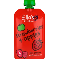 Ellas Kitchen Babymos Jordbær/Æble Ø 4 Mdr (120 gr)