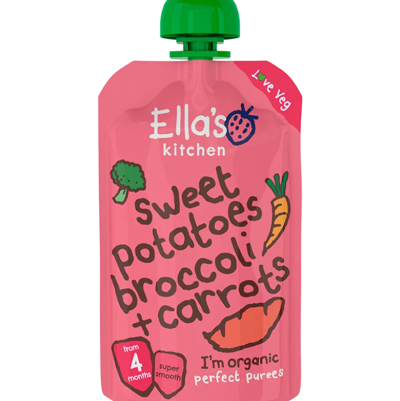 Ellas Kitchen Babymos Kartoffel/Broccoli gulerod Ø 4 Mdr (120 gr)