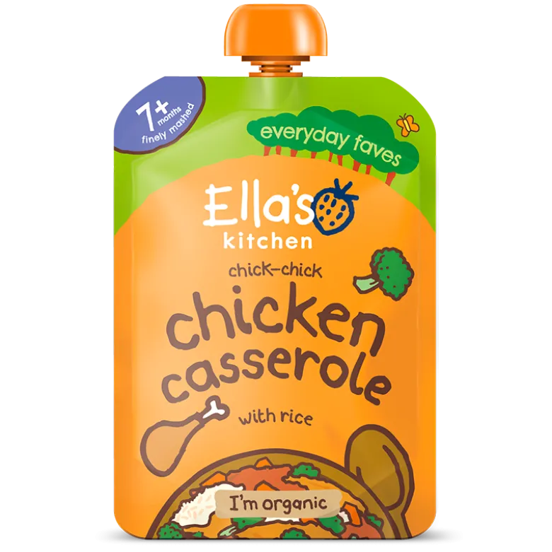 Ellas Kitchen Babymos Kylling/Ris/Grøntsager Ø 7 Mdr (130 gr)