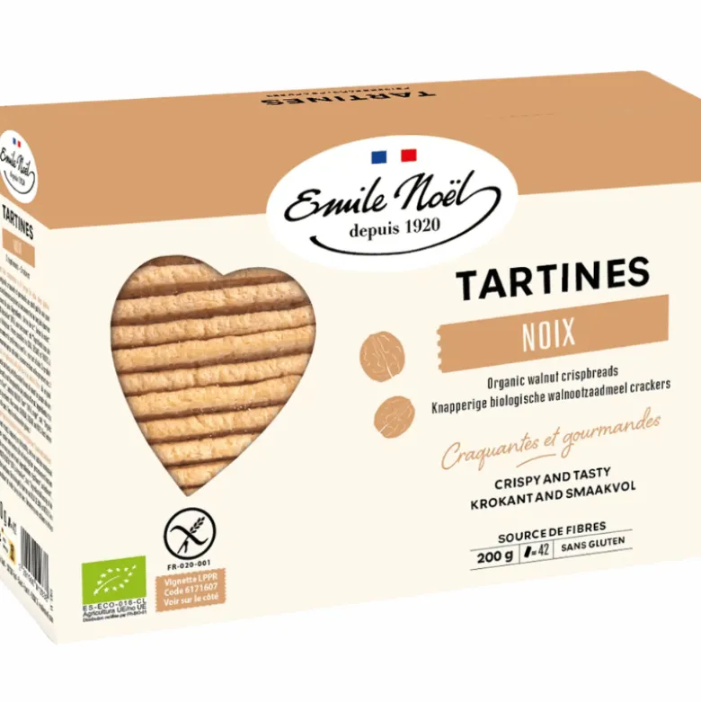Emile Noel Knækbrød M. Valnød Glutenfri Ø (200 g)