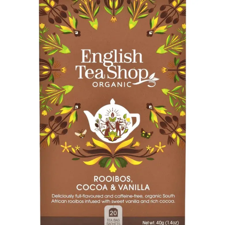 English Tea Shop Rooibos, Cocoa & Vanilla Tea Ø (20 breve)